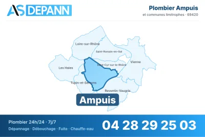 Miniature carte Ampuis