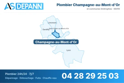 Vignette de la carte de Champagne-au-Mont-d'Or desservie par AS Depann