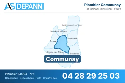 Vignette de la carte de Communay desservie par AS Depann