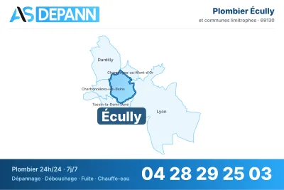 Vignette de la carte de Écully desservie par AS Depann