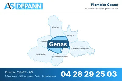 Miniature carte Genas