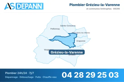 Miniature carte Grézieu-la-Varenne