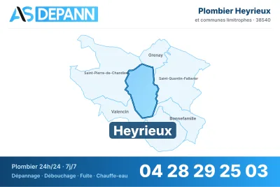 Miniature carte Heyrieux
