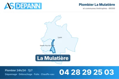 Vignette de la carte de La Mulatière desservie par AS Depann