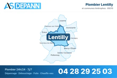 Miniature carte Lentilly