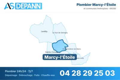 Miniature carte Marcy-l'Étoile