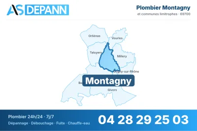 Vignette de la carte de Montagny desservie par AS Depann