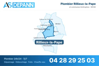 Miniature carte Rillieux-la-Pape
