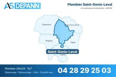 Miniature carte Saint-Genis-Laval