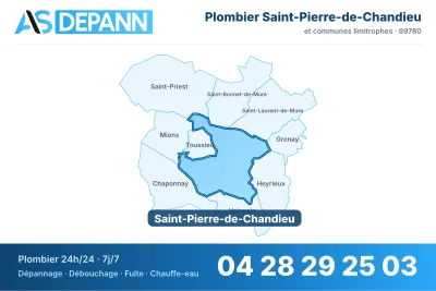 Miniature carte Saint-Pierre-de-Chandieu