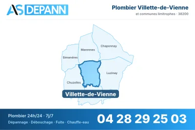 Miniature carte Villette-de-Vienne
